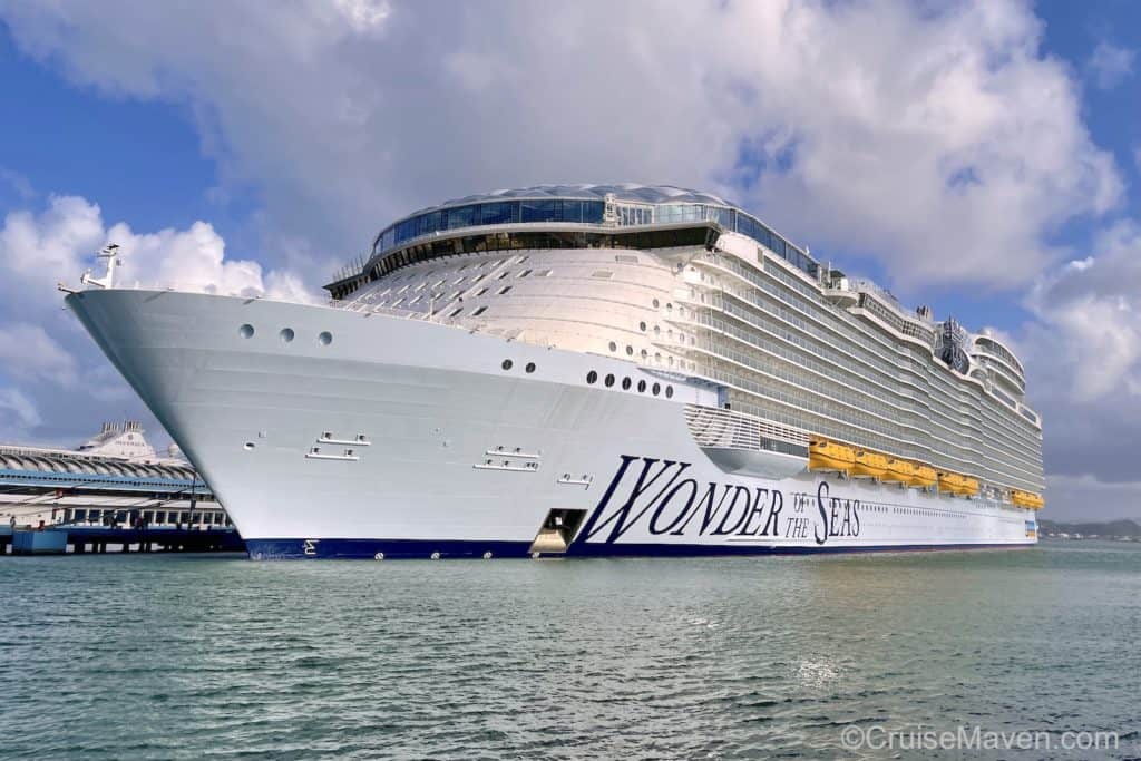 Wonder of the Seas docked in San Juan