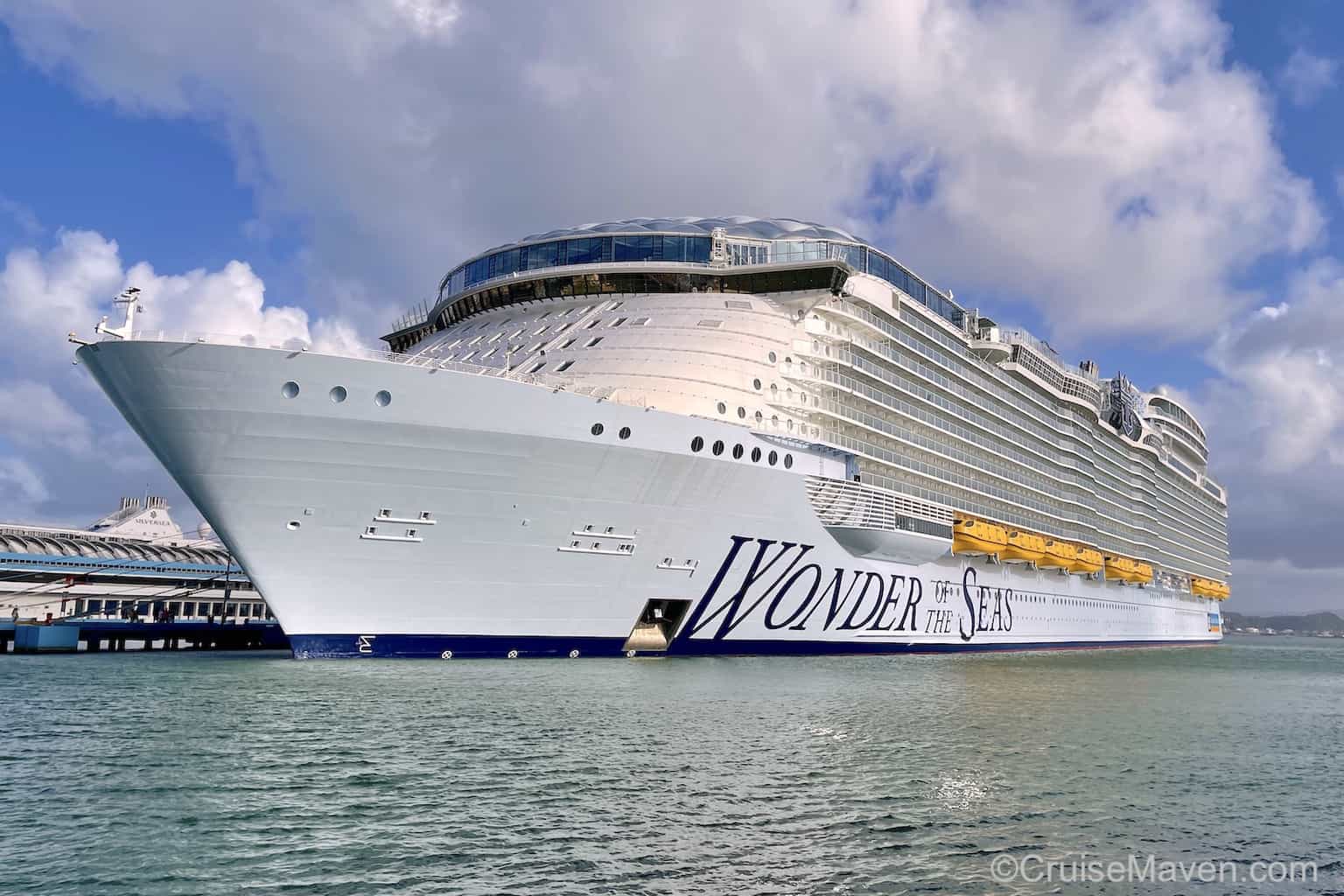 Wonder of the Seas docked in San Juan