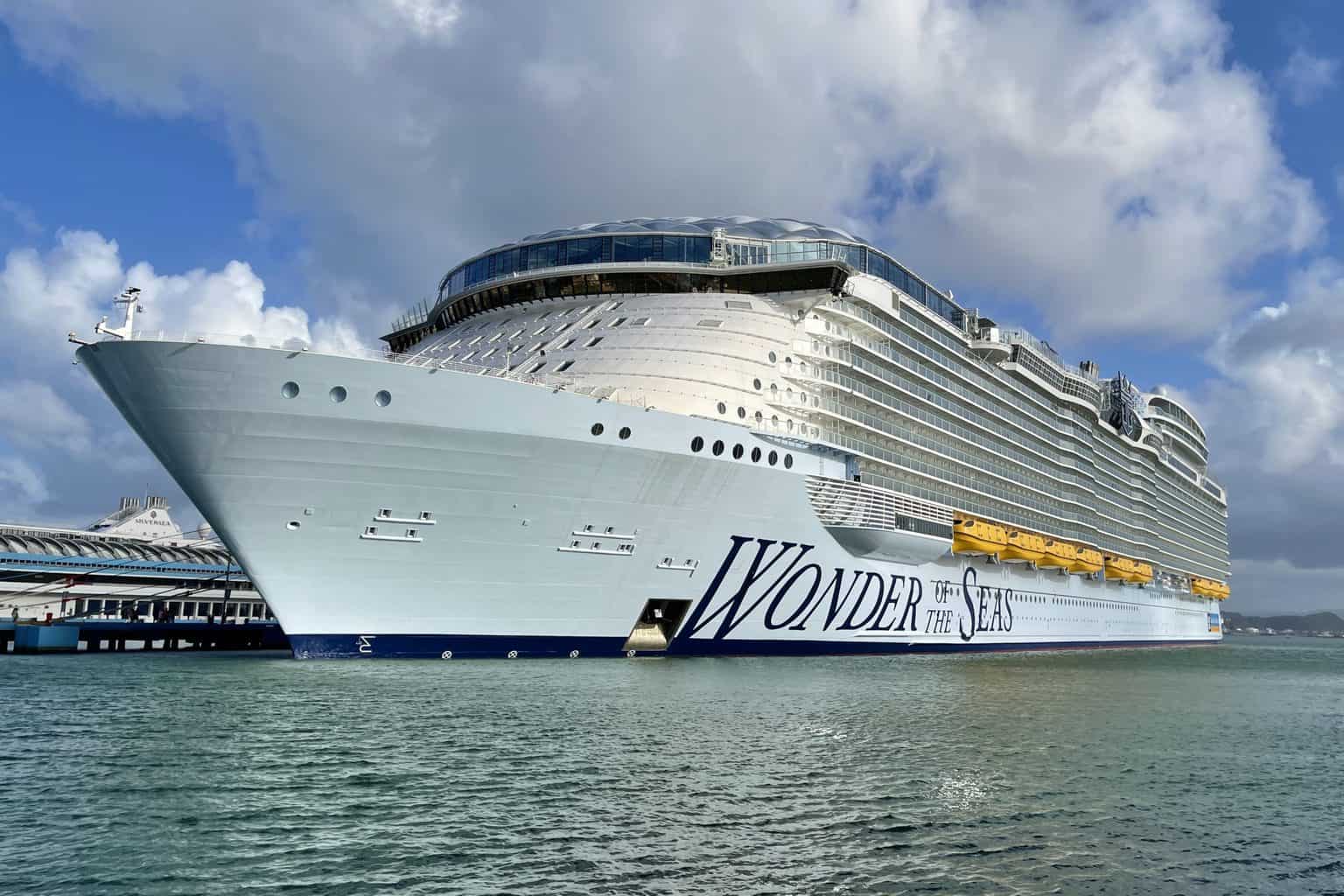 Royal Caribbean's Wonder of the Seas docked in San Juan, Puerto Rico